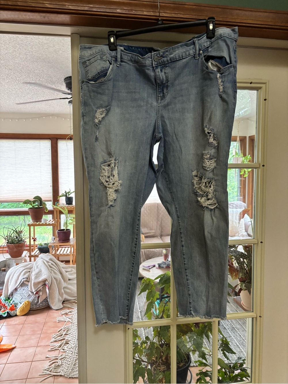 torrid Light Blue Distressed Boyfriend Jeans